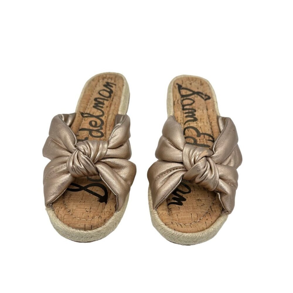 Sam Edelman Abbene Slide Sandal, CHAMPAGNE LEATHER, Size 7 M